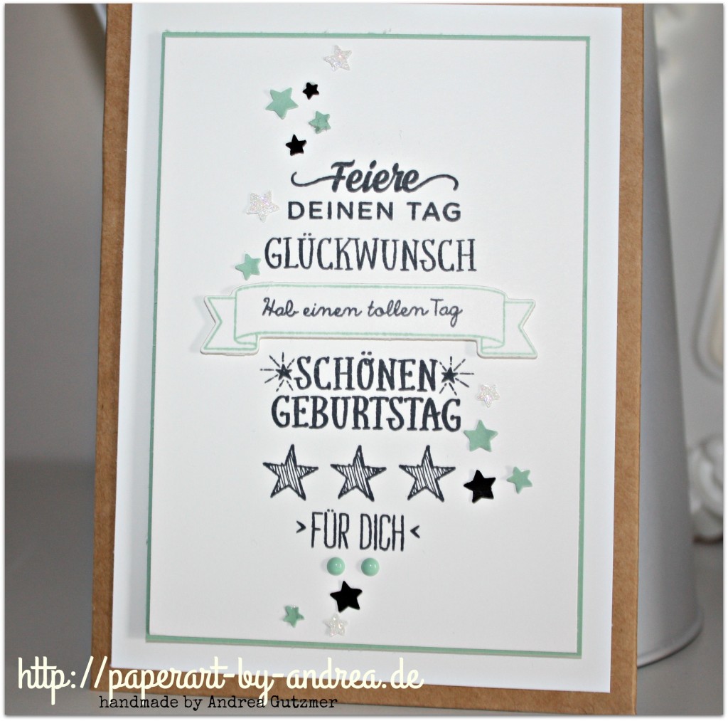 Ein Gutschein zum Geburtstag… Paperart by Andrea